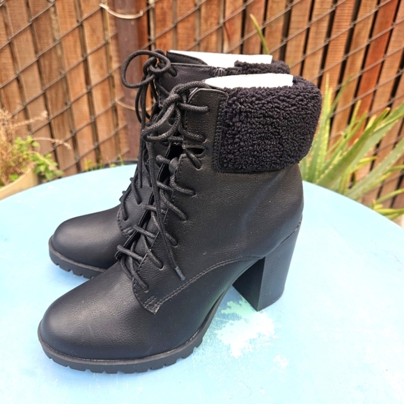 Lace Up Combat Boots Redwood Women's Size 8 - Picture 4 of 16